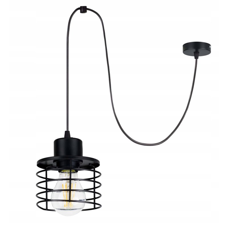 LAMPA sufitowa wisząca ZWIS Loft na E27 PAJĄK drut