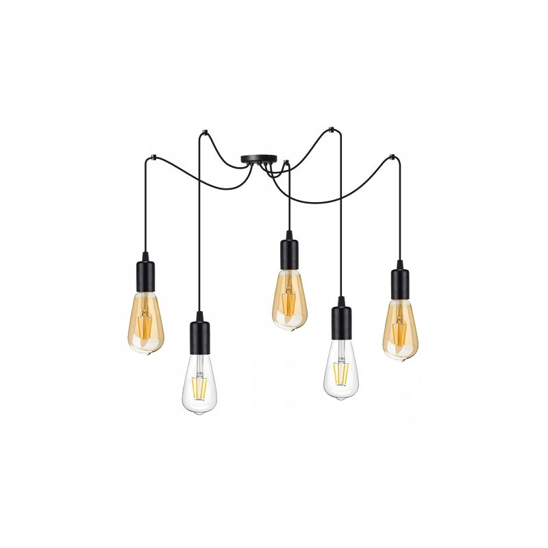 LAMPA sufitowa wisząca ZWIS Edison Loft E27 PAJĄK