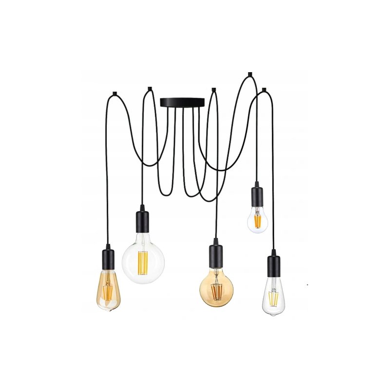 LAMPA sufitowa wisząca ZWIS Edison Loft E27 PAJĄK