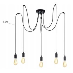 LAMPA sufitowa wisząca ZWIS Edison Loft E27 PAJĄK