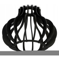 LAMPA SUFITOWA PLAFON RUCHOMY ŻYRANDOL LOFT klosz CZARNY DREWNO na 2x E27