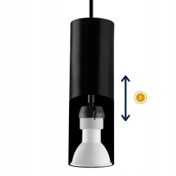 LAMPA WISZĄCA ZWIS żyrandol pająk TUBA 15cm GU10