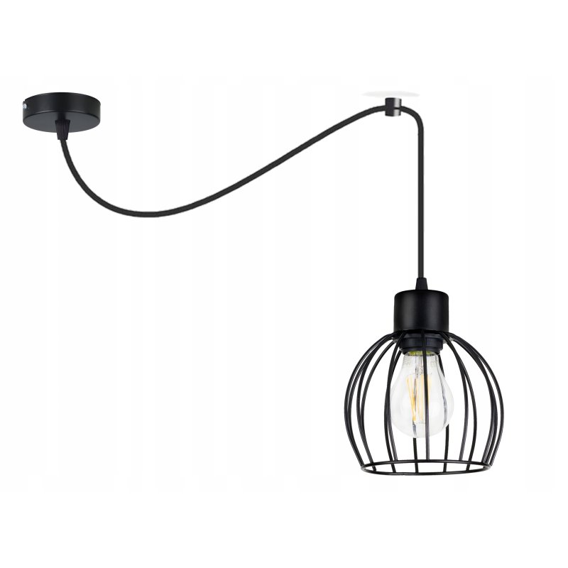 LAMPA sufitowa wisząca ZWIS Loft E27 PAJĄK KULA