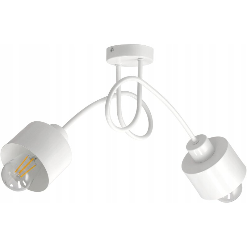 Lampa SUFITOWA żyrandol WISZĄCA LOFT metal KUBEK 2