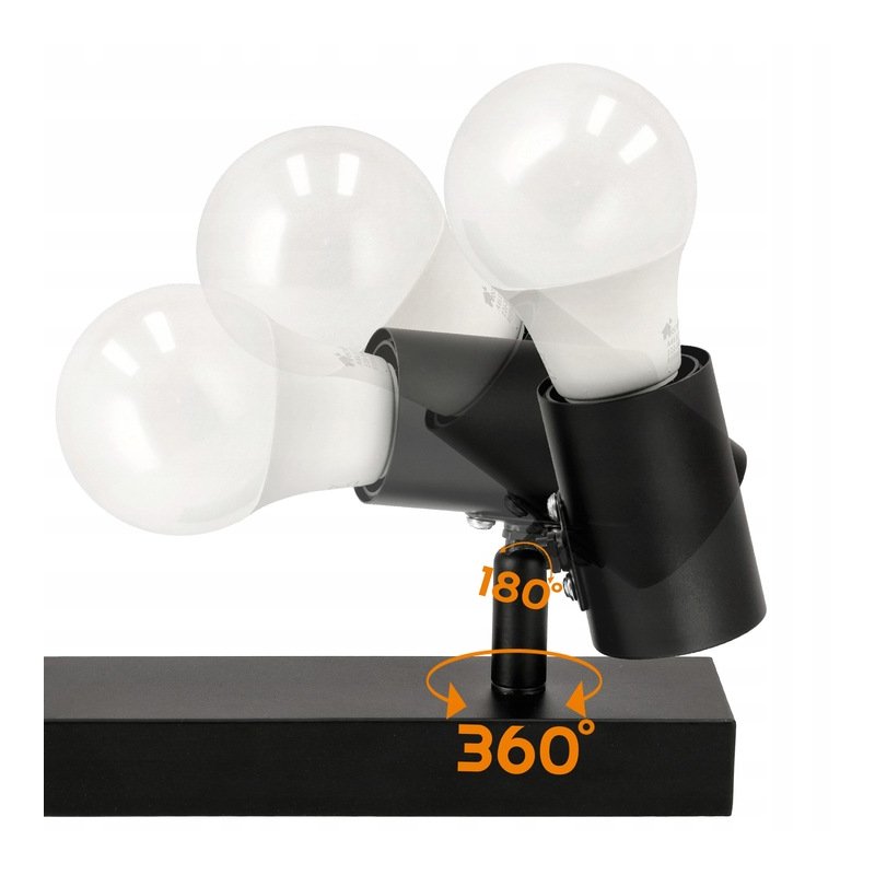 Lampa sufitowa kinkiet oprawa regulowana na 6x E27