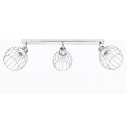 LAMPA plafon żyrandol ruch loft drut 3 kulka chrom