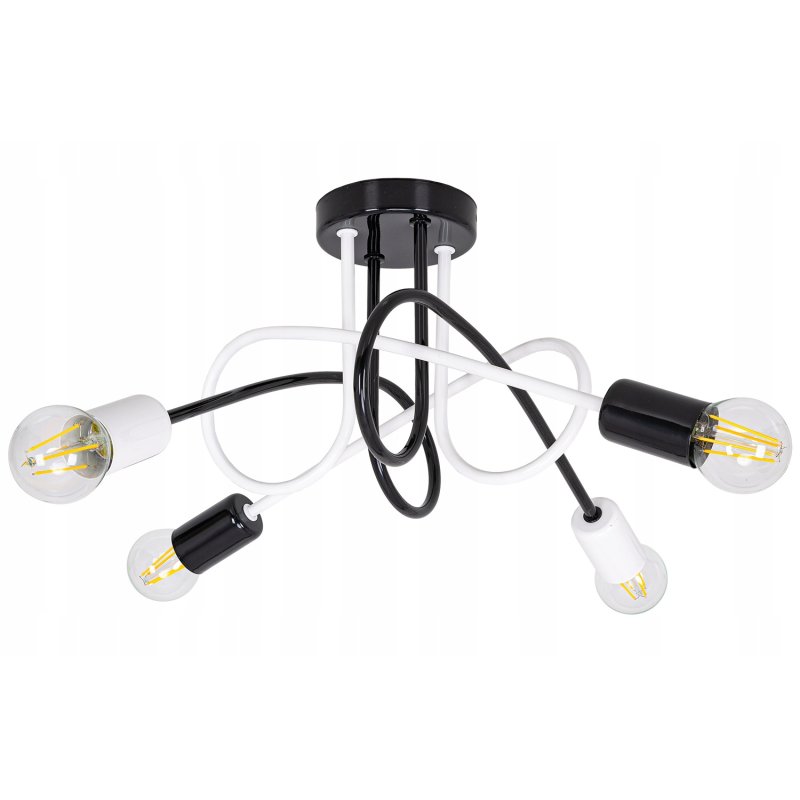 Lampa sufitowa żyrandol MULTI 4 + ŻARÓWKI LED 8W