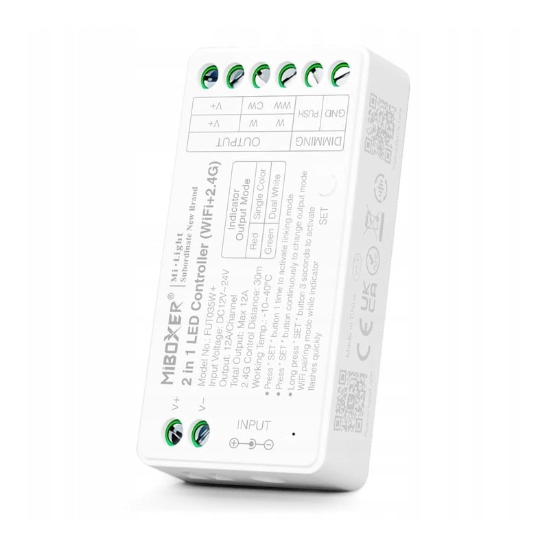 STEROWNIK FUT035W+ fut036W MILIGHT TAŚMA LED CCT MONO STREFOWY