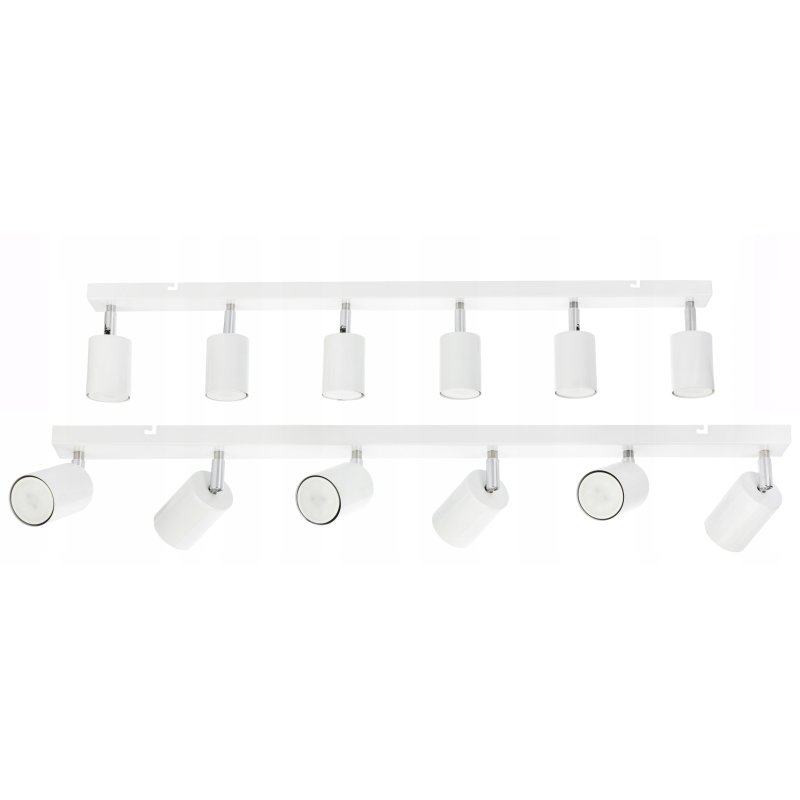 LAMPA SUFITOWA SPOT TUBA OPRAWA REGULOWANA BELKA 80CM SZYNA NA 6 GU10 230V