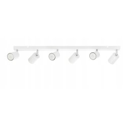 LAMPA SUFITOWA SPOT TUBA OPRAWA REGULOWANA BELKA 80CM SZYNA NA 6 GU10 230V