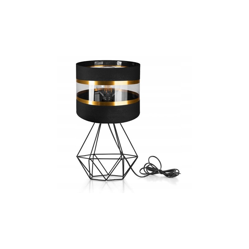 Lampka nocna Lampa stołowa loft na led E27 Abażur