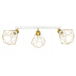 LAMPA plafon sufitowa żyrandol ruchomy loft złoty