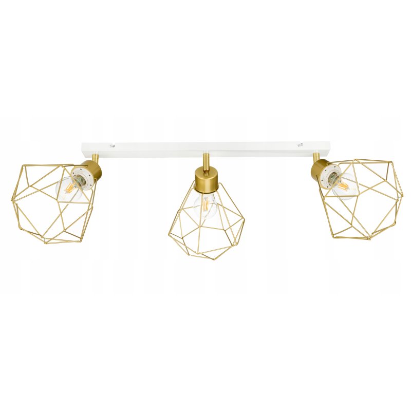 LAMPA plafon sufitowa żyrandol ruchomy loft złoty