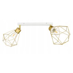 LAMPA plafon sufitowa żyrandol ruchomy loft złoty