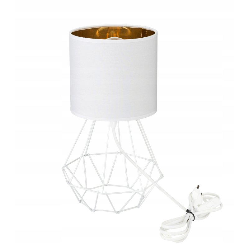 Lampka nocna Lampa stołowa loft na led E27 Abażur