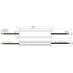 ZASILACZ HERMETYCZNY PROFESJONALNY 12V 150W 12,5A wodoodporny taśm LED IP67