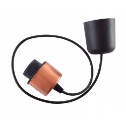 LAMPA wisząca sufitowa ŻYRANDOL zwis KUBEK miedź