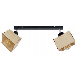 LAMPA żyrandol plafon sufit ruchomy loft DREWNO 2