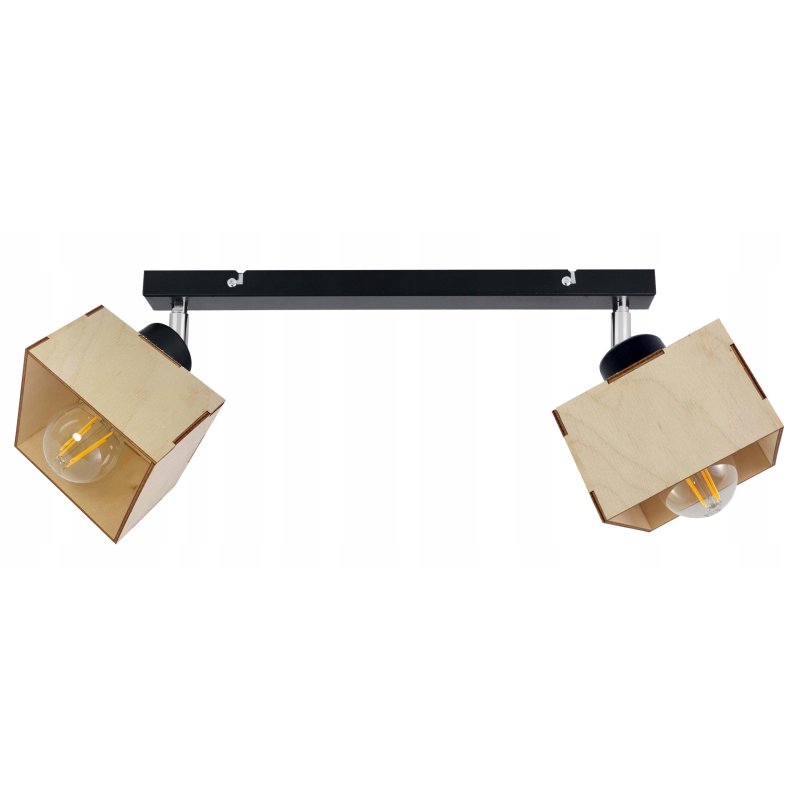 LAMPA żyrandol plafon sufit ruchomy loft DREWNO 2