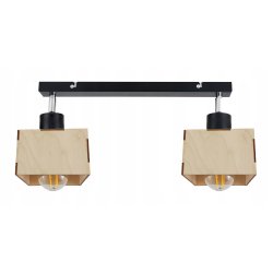 LAMPA żyrandol plafon sufit ruchomy loft DREWNO 2