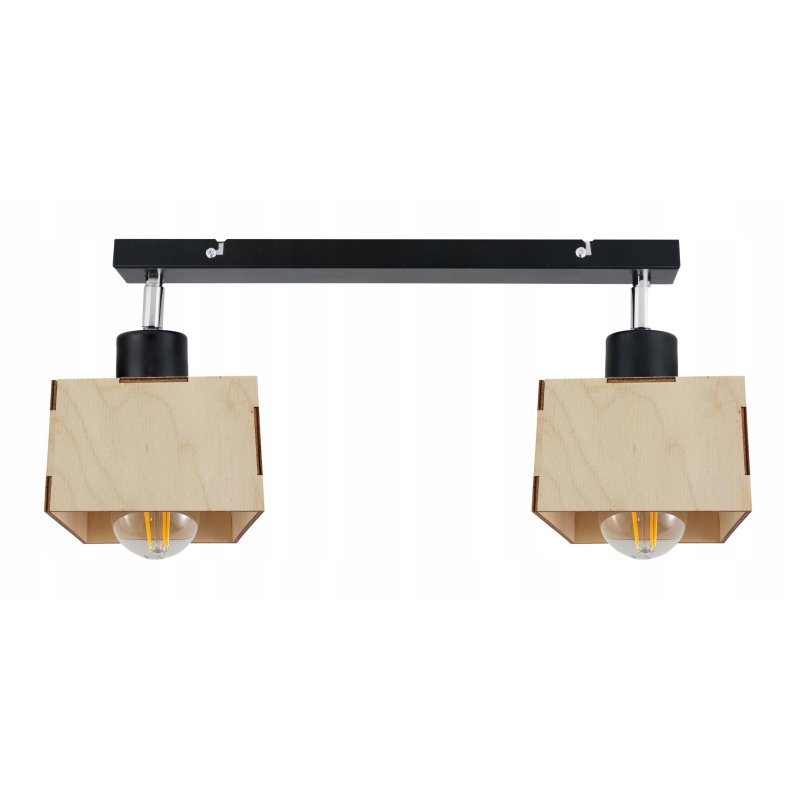 LAMPA żyrandol plafon sufit ruchomy loft DREWNO 2