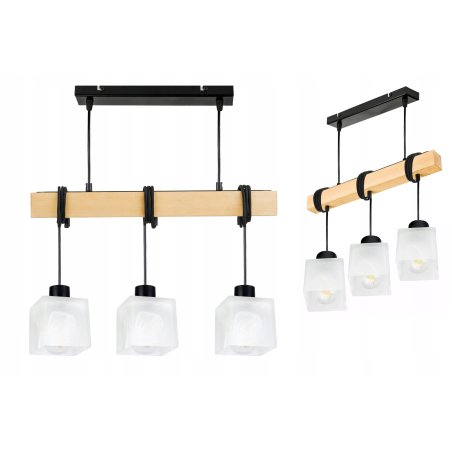 LAMPA drewniana belka...