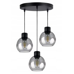 LAMPA wisząca sufitowa ŻYRANDOL ZWIS KULA szklana