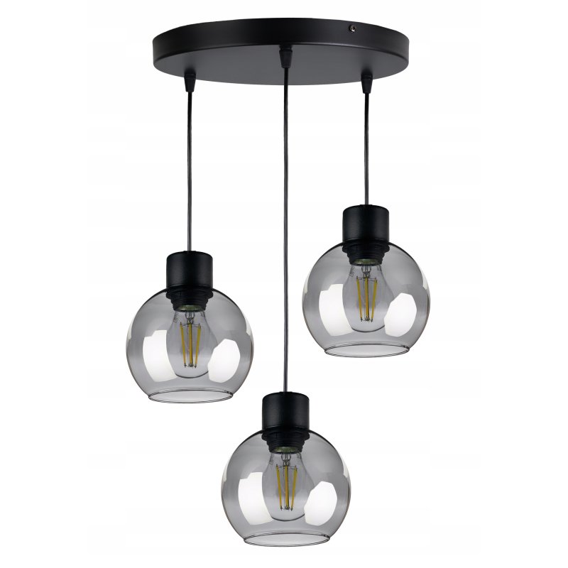 LAMPA wisząca sufitowa ŻYRANDOL ZWIS KULA szklana