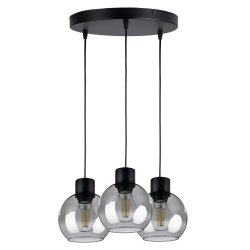 LAMPA wisząca sufitowa ŻYRANDOL ZWIS KULA szklana