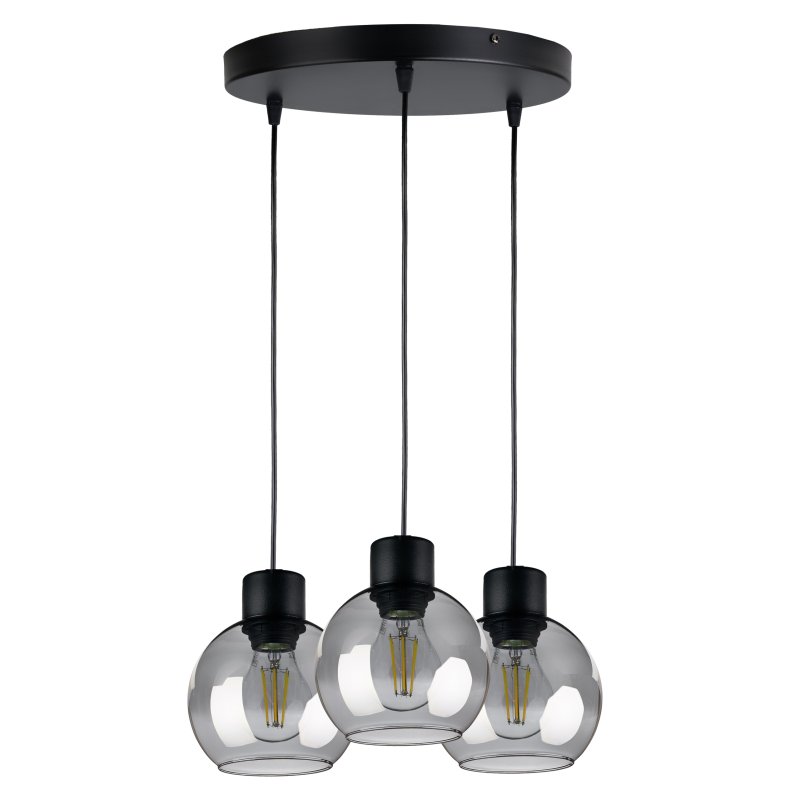 LAMPA wisząca sufitowa ŻYRANDOL ZWIS KULA szklana