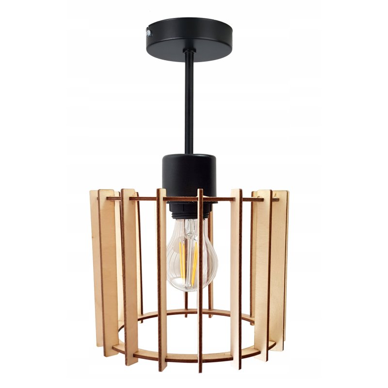 LAMPA WISZĄCA stała żyrandol sufitowa LOFT Drewno