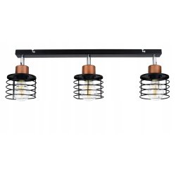 LAMPA PLAFON ŻYRANDOL reegulowany loft SPRĘŻYNA 3