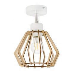 LAMPA KINKIET E27 żyrandol regulowany loft Drewno