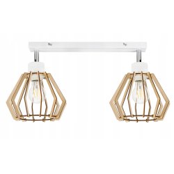 LAMPA plafon SUFITOWA ŻYRANDOL ruchomy loft DREWNO