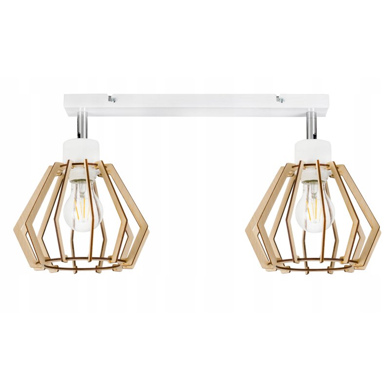 LAMPA plafon SUFITOWA ŻYRANDOL ruchomy loft DREWNO