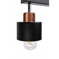 LAMPA PLAFON ŻYRANDOL regulowana BELKA KUBEK Miedź