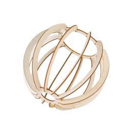 LAMPA plafon ruchomy żyrandol sufitowa KULA Drewno