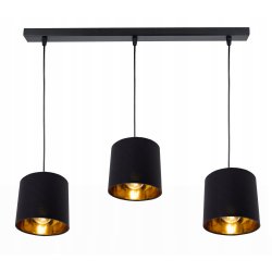 LAMPA WISZĄCA ZWIS żyrandol sufiowa ABAŻUR złoty 3
