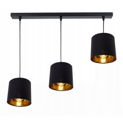 LAMPA WISZĄCA ZWIS żyrandol sufiowa ABAŻUR złoty 3