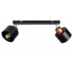 LAMPA PLAFON ŻYRANDOL regulowana BELKA KUBEK Miedź