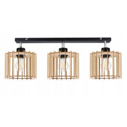 LAMPA PLAFON żyrandol ruchomy sufit WALEC 3 Drewno