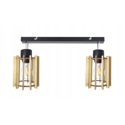 LAMPA WISZĄCA plafon żyrandol sufitowa LOFT Drewno