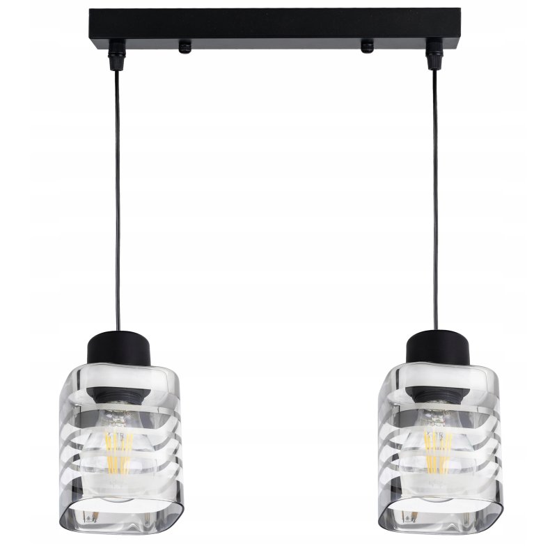 LAMPA sufitowa wisząca ZWIS ŻYRANDOL E27 Szklany 2