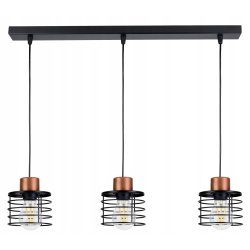 LAMPA wisząca sufitowa ŻYRANDOL ZWIS drut SPRĘŻYNA