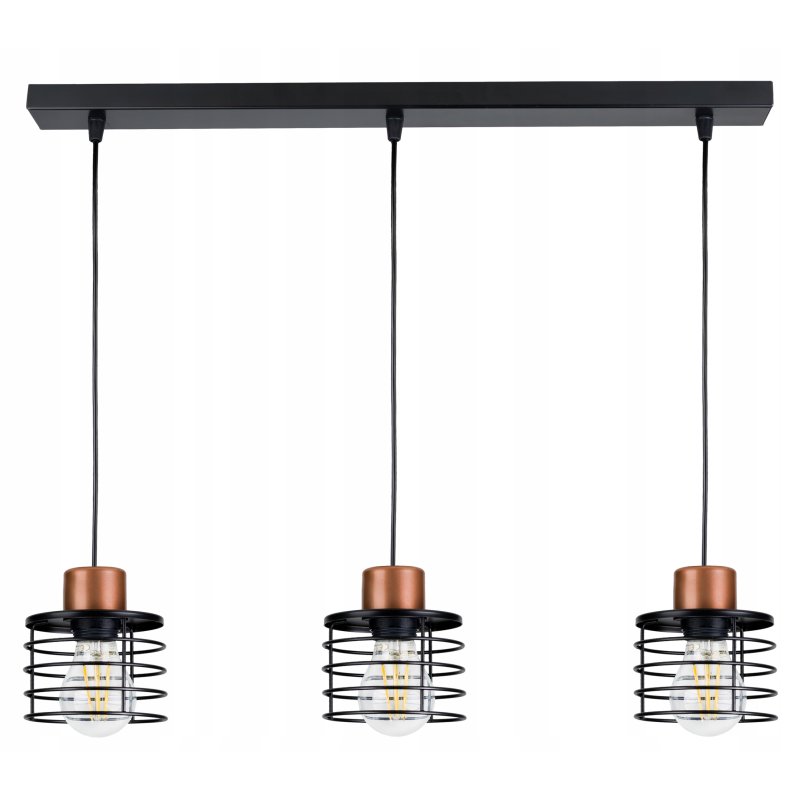LAMPA wisząca sufitowa ŻYRANDOL ZWIS drut SPRĘŻYNA