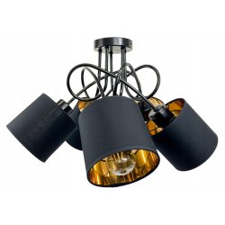 Lampa SUFITOWA żyrandol WISZĄCA LOFT abażur na E27