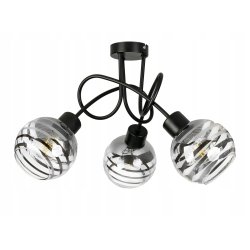 Lampa SUFITOWA żyrandol wisząca LOFT plafon szkło