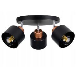 LAMPA sufit PLAFON ŻYRANDOL regulowany loft KUBEK