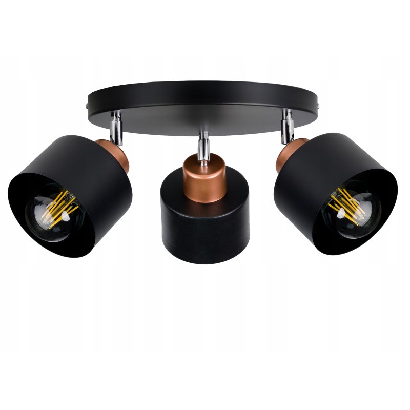 LAMPA sufit PLAFON ŻYRANDOL regulowany loft KUBEK
