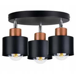 LAMPA sufit PLAFON ŻYRANDOL regulowany loft KUBEK